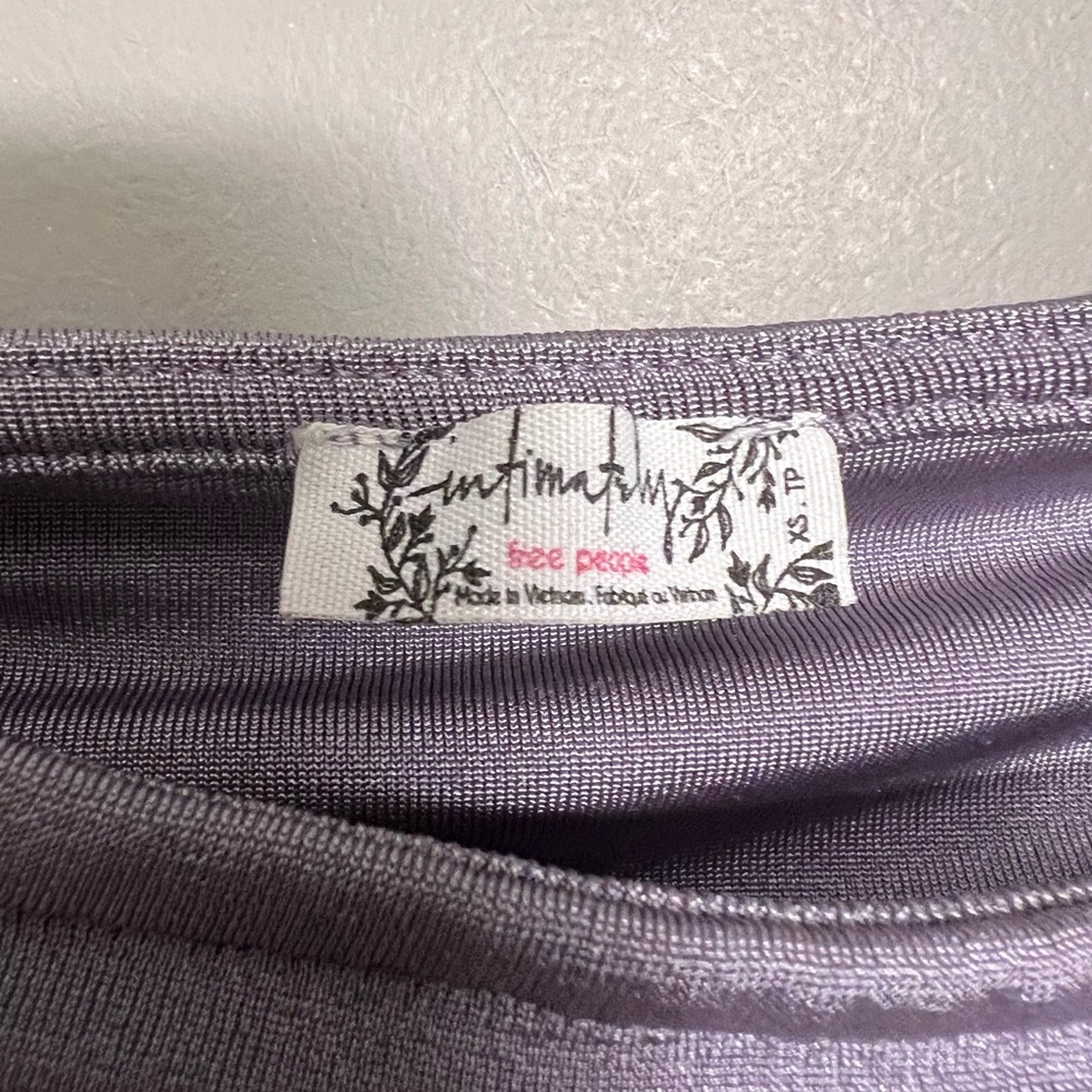 Free People Meant to Be Ruched Lavender Bodysuit | Size XS - Picture 4 of 12